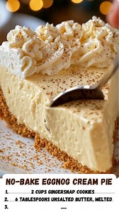 24K views · 106 reactions | No-Bake Eggnog Cream Pie: The easiest...