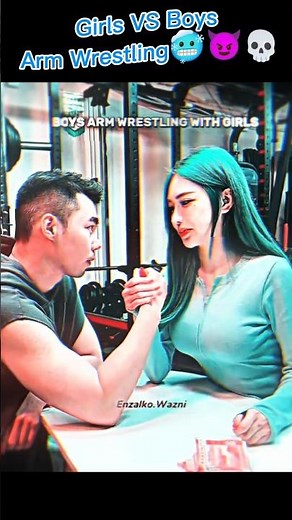 girl vs boy arm wrestling💀😈🥶#shorts #youtubeshorts #ytshorts #sigma #armwrestling