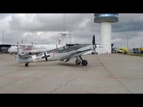 Messerschmitt Bf 109-G4 DB605 startup - Roskilde 2013 - The day before it crashed.