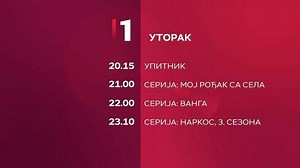 Provedite utorak veče uz RTS1! #rts #rts1 #upitnik #mojrođaksasela #narkos | RTS Predstavlja | Facebook