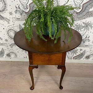 Vintage Sewing Box Table: Round Coffee Table With Storage - Etsy UK