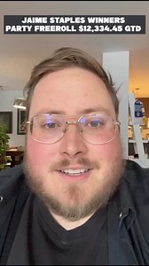 To celebrate my recent win in the $109 Sunday Party, PartyPoker are hosting a $12,334 Freeroll with over 800 ticket prizes 🎟️ Sunday April 7th 13:05 ET/ 18:05 BST Password: T8OFFSUIT #poker #tournament #online | Jaime Staples