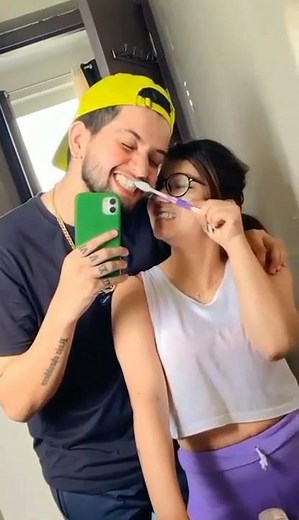 khushi punjaban and vivek chaudhary insta reel 💙♥