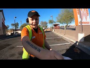 Whataburger Drive Thru, Flagpole Position Food Delivery, 1947 W Broadway Rd, Mesa, Arizona, NGH23238