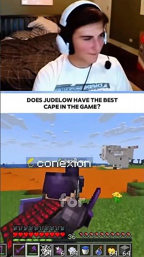 Sharpness Was Impressed ￼By Judelows Cap 😂 #judelow #funny #sharpness #conexion #minecraft
