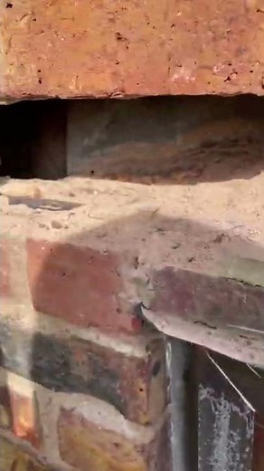 Shocking rusty lintel to be replaced