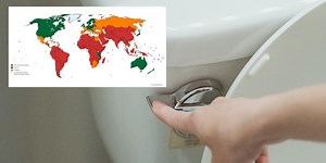 The surprising places you can't flush toilet paper, even with fully flushing toilets