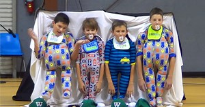 Four 5th Grade Boys Steal the Talent Show Spotlight With Their Ingenious Comedy Act