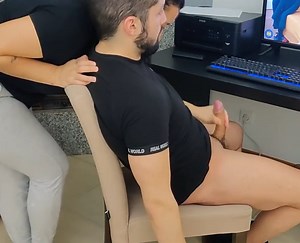 Watching scene with ravishing Miss