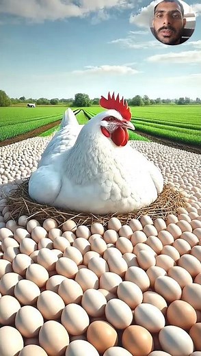 The farmer had a hen that laid lots of egg 🥚 Ai story