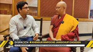 9.7K views · 564 reactions | #GlobalBuddhistSummit: Dalai Lama attends the summit on Day 2, speaks of compassion, wisdom, and meditation. Sidhant Sibal speaks to Khensur Rinpoche Jangchup Choeden, VP, Asian Buddhist Conference for Peace, on the role he played in the summit. Watch more: wionews.com/videos | WION | Facebook