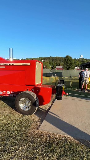 Hot Farm tractors getting scaled for Ag Protect 1 Midwest Region pulling action on night one of the Lanesville Heritage Weekend Pull! #ProPulling #Tractor #Summer | Pro Pulling League