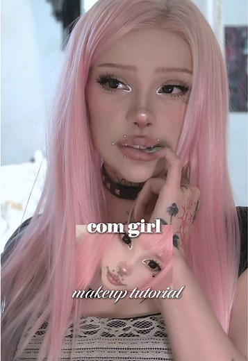 com girl makeup tutorial for my fellow chronically online girls #makeuptutorials #dollymakeup #coquette #alternativemakeup