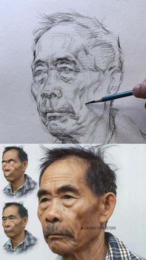 14K views · 4K reactions | Portrait study from scratch by artist...
