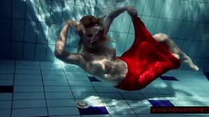 Lucie hot Russian teen in Czech pool