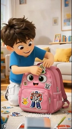 चिंटू ने बेग को कूड़े में फेंक दिया 🥺 | #mha #cartoon #bag #shortvideo #viralshorts