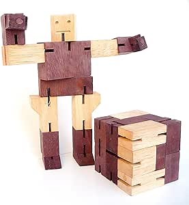 Logica Puzzles Art. Automa - 3D Game and Brain Teaser in Fine Wood - Difficulty 3/6 Hard - Leonardo da Vinci Collection