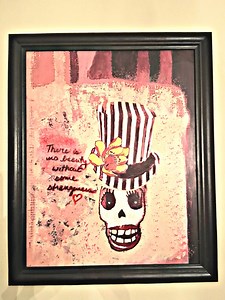 Surreal Skull Print, Altered Photography Decor, Digital Painting, Framed Gothic Photography - Etsy