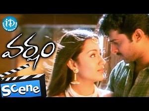 Varsham Movie Scenes - Prabhas Liplock With Trisha || Gopi Chand, Sunil, Prakash Raj