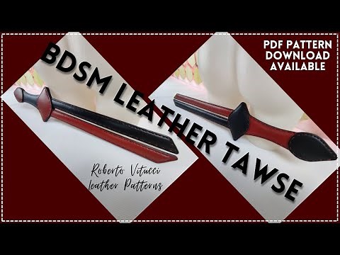 Leather Tawse Pattern – Sword Style BDSM Paddle Tutorial