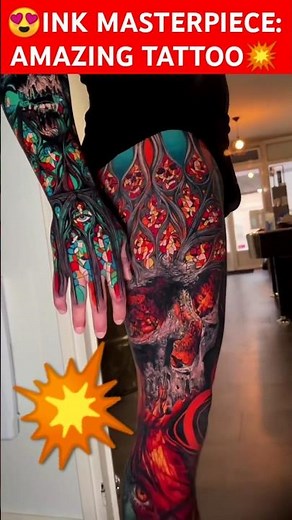 Ink Masterpieces: Amazing Tattoo on Hand, Sleeve and Leg | A masterpiece of art on the skin #tattoo