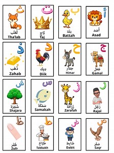 Arabic Alphabet Flash Cards – Fun Educational Learning (digital Download) - Etsy Canada