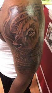 Lion and compass made by Richard Parrish Jr. | Dreamerz Ink