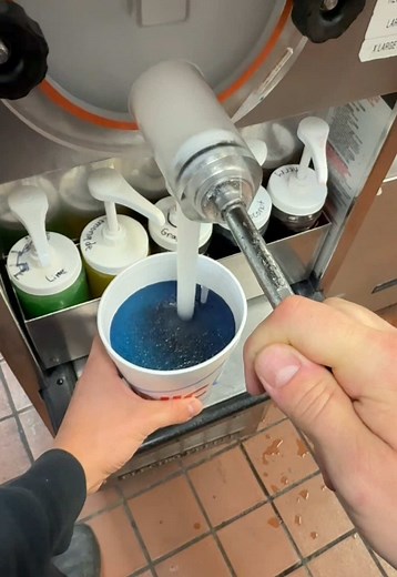 Blue Raspberry & Watermelon Peach Refresher Slush Recipes