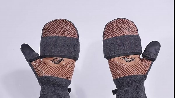 Palmyth Magnetic Convertible Mittens for Men Fleece Ice Fishing Gloves Fingerless Mitt Warm for Cold Weather and Winter Women