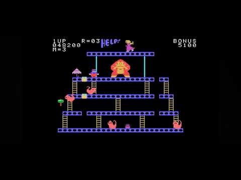 Donkey Kong Coleco Adam (Jun 1984) Full Gameplay