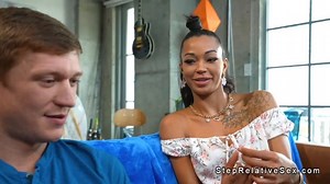Dude fucks his multi ethnic stepsister with big cock