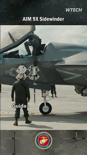 Loading the AIM-9X missile on the F-35B