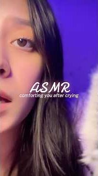 ASMR comforting you after crying 🥹💜 (full vid on yt)