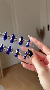 Press-on Nails “midnight”. - Etsy UK
