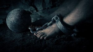 Man in Chains in Medieval Prison Stock Video - Video of prisoners, shackles: 268359183