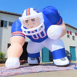 [Hot Item] 6m 20FT Tall Giant Advertising Inflatable Football Player/Inflatable NFL Bubba Player