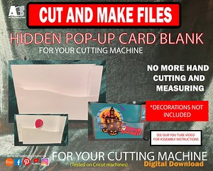 Hidden Pop-up Card by Art Graphics Studio Digital Download - Etsy Canada