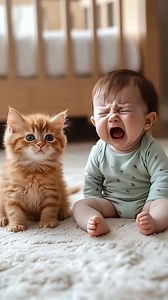 Cute cat with sad baby | Pets & Cats | Facebook