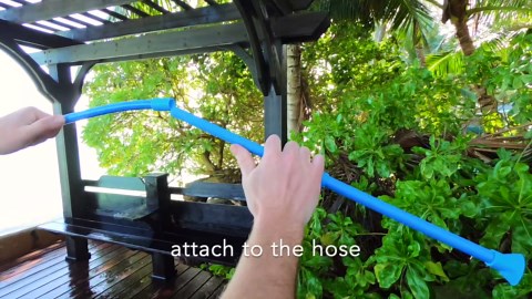 Hot Tub Vacuum Spa Vac - Manual, Cordless Spa Cleaner with Constant Suction - Handheld, Kink-Free Hose and Wand for Dirt, Grass, and Other Debris