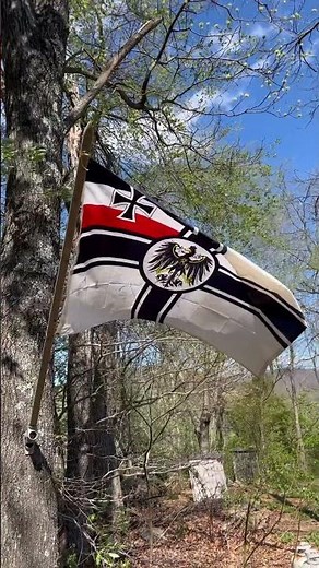WW1 German flag in wind #military #army #history #germany #history #fyp #popular #new
