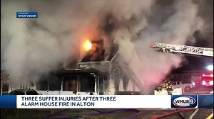 Two residents, one firefighter suffer minor injuries in Alton blaze