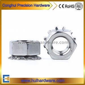 [Hot Item] Stock Stainless Steel K-Lock Nuts Kep Nuts with External Tooth