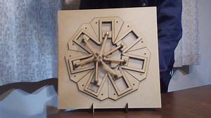 「星型エンジン」の模型を作成してみた － レーザー加工機 laser cut mdf radial engine