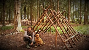Building a Bushcraft Viking House using Recycled Materials ｜ Survival Shelter ｜ Fresh Pizza #SoloCamping #BuildingSurvivalShelter #CampingChallenge #adventures #wilderness #forest | Hampton Bushcraft