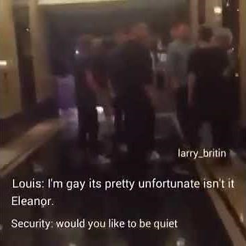 I'm gay it's pretty unforntunate isn't it Eleanor?