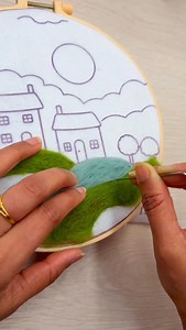 4K views · 71 reactions | ✨Paint with wool and turn soft fibers into art ✨ This needle felt painting kit from Temu is such a calming and satisfying craft to work on. It comes with everything needed to get started, including soft wool roving, felting needles, a foam pad, a pre printed design, and a frame, so there is no extra prep or guesswork. #feltpainting #temufinds #craftkit | Craftish Corner | Facebook