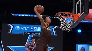 Blazers' Anfernee Simons Nearly Kisses Rim To Win NBA Dunk Contest