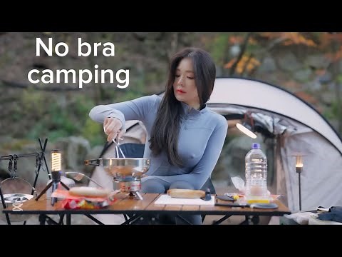 Braless Camping no bra Lookbook