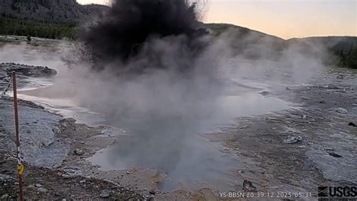 See the eruption caught by a newly-installed webcam at Yellowstone National Park. | NorthJersey.com