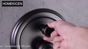 Homekice Antique Shower Faucet-Sets Complete Fixtures: 9 inch Ceiling Rain Head with Handheld Spray and Body Jets, 3 Way Diverter Brass Rough in Valve System Included Trim Kit, Matte Black